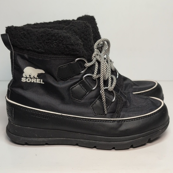 Sorel Shoes - Sorel explorer carnival 100g black boots womans size 6 EU 37